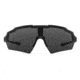 Gatorz Milspec Ballistic Z87.1 Sunglasses, Black Cerakote Frame, Smoke - Clear Array Lens, Blackout Logo, One Size, GZ-10-493