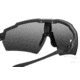 Gatorz Milspec Ballistic Z87.1 Sunglasses, Black Cerakote Frame, Smoke Lens, Blackout Logo, One Size, GZ-10-401