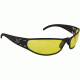 Gatorz Radiator Sunglasses, Black Frame, Yellow Lens RADBLK04