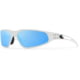 Gatorz Revenant Sunglasses, Frost w/Black Logo Frame, Smoke Optimized Polarized w/ Blue Mirror Lens, Frost, Medium, 841235128547