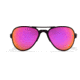 Gatorz Skyhook Sunglasses, Black Frame, Brown Polarized w/Pink Mirror Lens, GZ-09-027