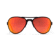 Gatorz Skyhook Sunglasses, Black Frame, Smoke Polarized w/Sunburst Mirror Lens, GZ-09-014