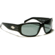 Gatorz Saphron Sunglasses, Black Frame, Grey Lens