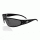Gatorz Throwback Wraptor Sunglasses,Black Frame w/Throwback Logo,Polarized Smoked Lens, TBG-WRABLK01P