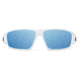 Gatorz Warhawk Sunglasses, Frost, Matte Black Logo, Digitally Optimized Polarized Opz Blue Mirror, Frost, One Size, 841235127373