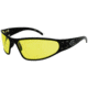 Gatorz Wraptor Sunglasses, Black Frame, Yellow Lens WRABLK04