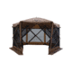 Gazelle G6 Deluxe 6-Sided Portable Gazebo Pop-Up Hub Screen Tent, Badlands Brown, 8-Person, GG610BR