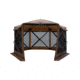 Gazelle G6 Deluxe 6-Sided Portable Gazebo Pop-Up Hub Screen Tent, Badlands Brown, 8-Person, GG610BR