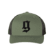 GBRS Group Puff G Trucker Hat, Loden, HAT-PUFF-GRNBLK