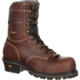 Georgia Boot AMP LT Logger Waterproof 9 inch Work Boot w/Composite Toe - Men's, Brown, 10.5, GB00236-105M