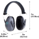 Girls With Guns Assure Low-Profile Earmuffs, 23 dB NRR, ANSI S3.19 &amp; CE EN352-1 Hearing Protection Rated, Gray/Teal/Black, One Size, 2319