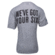 Glock AP95681 Weve Got Your Six Medium Short Sleeve T-Shirt Gray Cotton/Polyes, GLKAP95680