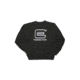 Glock Sweatshirt w/Imprint - Men's, Black/White, Small GLKAA13001