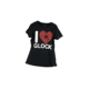 Glock Women Short Sleeve "I Love Glocks" Shirt, Black, XL, GLAP95134