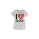 Glock Women Short Sleeve "I Love Glocks" Shirt, White, Medium, GLAP95138