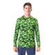 Googan Squad Green Fish Camo Hooded Long-Sleeve Shirt - Mens, 3XL, GS007-3X
