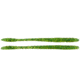 Googan Squad Slim Shake Worm, 6.5in, Chartreuse Pepper Green Fleck, GSS-CPG