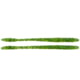 Googan Squad Slim Shake Worm, Chartreuse Pepper w/ Green Fleck, 6.5, GSS-CPG
