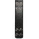 Gould &amp; Goodrich Quad Snap Belt Keeper, Nickel, Black, B129