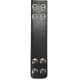 Gould &amp; Goodrich Quad Snap Belt Keeper, Nickel, Black, B129