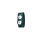Gould &amp; Goodrich Leather Belt Keeper, Double Standard Snap, Single, Black, B76