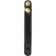Gould &amp; Goodrich Belt Keeper, Double Brass Snap, Hi-Gloss, H76CLBR