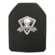 Grey Ghost Gear Level III+ 10x12 Stand Alone Single Curve Armor Plate, Black GGAP-31