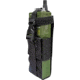 Grey Ghost Gear Radio Pouch Large, Laminate, Black, GTG0392-2