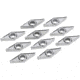 Grizzly Industrial 10 Inserts for Aluminum for T10372, T10447, T10448, T10449 and T10450 T10451