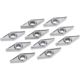 Grizzly Industrial 10 Inserts for Aluminum for T10372, T10447, T10448, T10449 and T10450, T10451