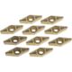 Grizzly Industrial 10 Inserts for Stainless Steel for T10447, T10448, T10449 and T10450, T10452