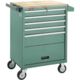 Grizzly Industrial 5 Drawer Roll-Cabinet w/ Bulk Storage Compartment, H0841