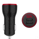 Guardian Angel Car Charger with Micro USB Cable, Black/Red, GA-ELT-CC