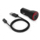 Guardian Angel Car Charger with Micro USB Cable, Black/Red, GA-ELT-CC