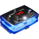 Guardian Angel Elite Series Wearable Safety Light, Black Casing, White/Blue Split Front, Blue Rear, White Top Light, Red Work Light, ELT-B/B