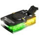 Guardian Angel Elite Series Wearable Safety Light, Black Casing,White Front, Green/Yellow Split Rear, White Top Light, Red Work Light, ELT-W/GY