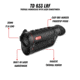 Guide USA TD633 LRF 2x35mm 30mm Tube Thermal Imaging Monoculars, 640x512, Black, TD633L