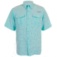 Habit Belcoast River Guide Short Sleeve Fishing Shirt - Mens, Aruba Blue, 2XL, TS1347-221-2X