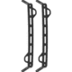 Hazard 4 HardPoint Gear Rails, Pillbox &amp; Blastwall Pack Set, Pack of 2, Black, One Size, HD-HGR-BLK