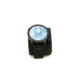 Hazard 4 Heavy Water Diver, 50mm Titanium Watch Bracelet with Tritium, Black Dial, White Texts, Blue/Red Tritium, HWD-TIPV-B-KW-GGYG