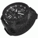Hazard 4 HeavyWater Diver Titanium Black PVD Dive Watch,Black Dial,White Graphics,Green Bezel,Nylon Strap WAT-HWD-TIPV-KW-GGYG