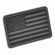 Hazard 4 Left Arm USA Flag Patch, Black, PAT-USA-L-BLK