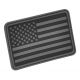 Hazard 4 Left Arm USA Flag Patch, Black, PAT-USA-L-BLK