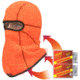 Heat Factory Heated Helmet Fleece Balaclava, Blaze Orange, One Size 1787-BO