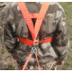 Heavy Hauler Outdoor Gear Nylon Webbing Deer Drag Harness, Blaze Orange, 2in wide HH0065