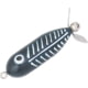 Heddon Baby Torpedo Topwater Prop Bait, 2 1/2in, 3/8 oz, Black Shore Minnow, X0361XBW