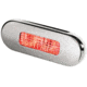 Hella Marine Surface Mount Oblong LED Courtesy Lamp, Stainless Steel Bezel, Red LED, 980869501