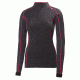 Helly Hansen HH Warm Freeze 1/2 Zip - Womens-Ebony/Magenta-Medium