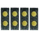 HERO'S PRIDE AirTek 15/16 in Belt Keepers, 4 Pack, Basket Weave, Brass Hardware, Black, 1499WA