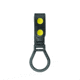 HERO'S PRIDE AirTek D-Cell Ring Flashlight Holder w/ Plastic Holder, Plain, Brass Hardware, Black, 1490BPA